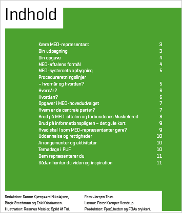 Indholdsfortegnelse til A5 format - en side